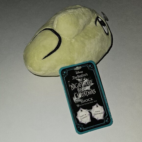 Disney Nightmare Before Christmas Shock Round Dog Toy Squeaker NEVER USED w/TAG - Picture 2 of 7